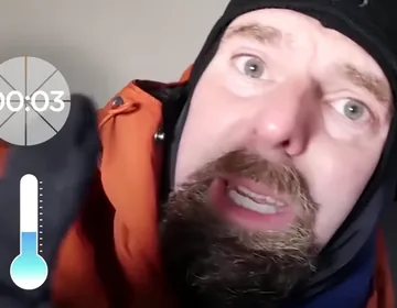 A vet spends four hours in a cold doghouse to show how harmful it can be